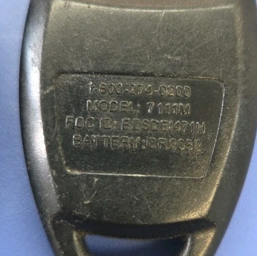 2x Mesa 1 Button Remote Transmitter Fob 7111M - Tested - Black Button