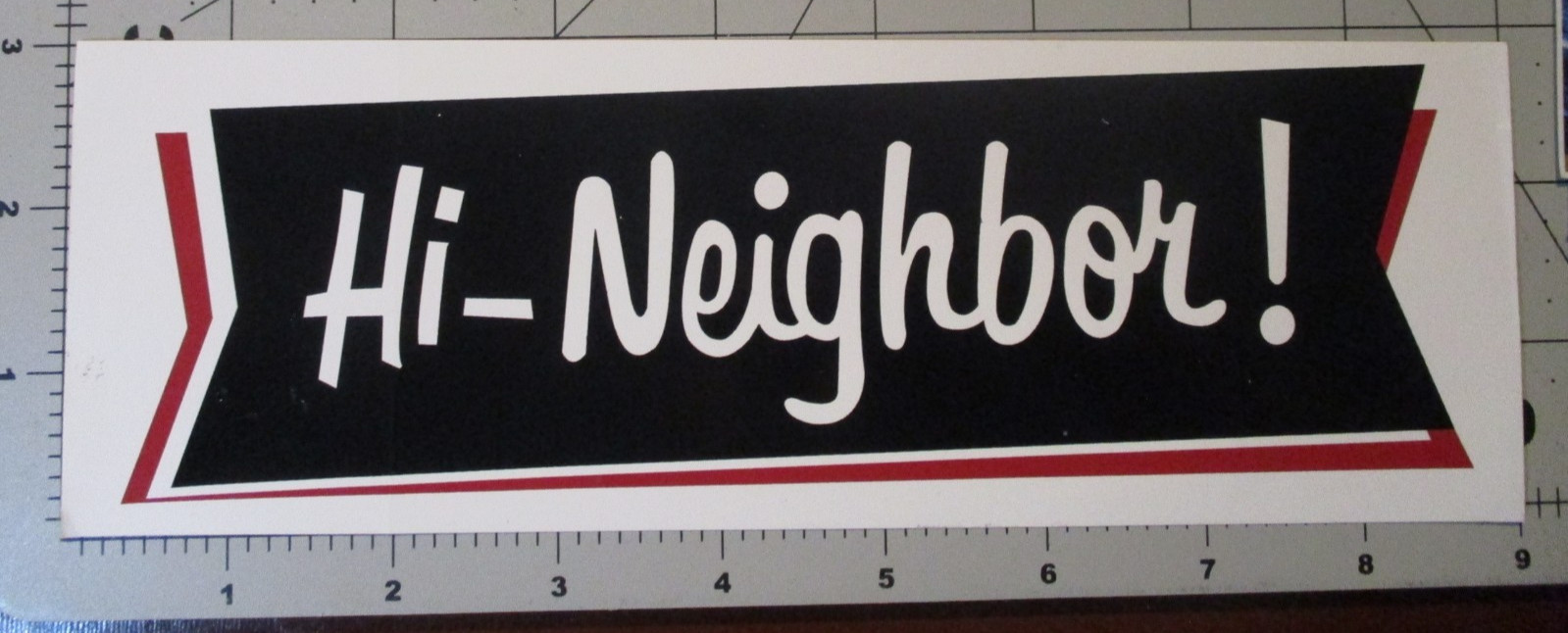 NARRAGANSETT Massachusetts HI NEIGHBOR Gansett BUMPER STICKER decal craft beer J