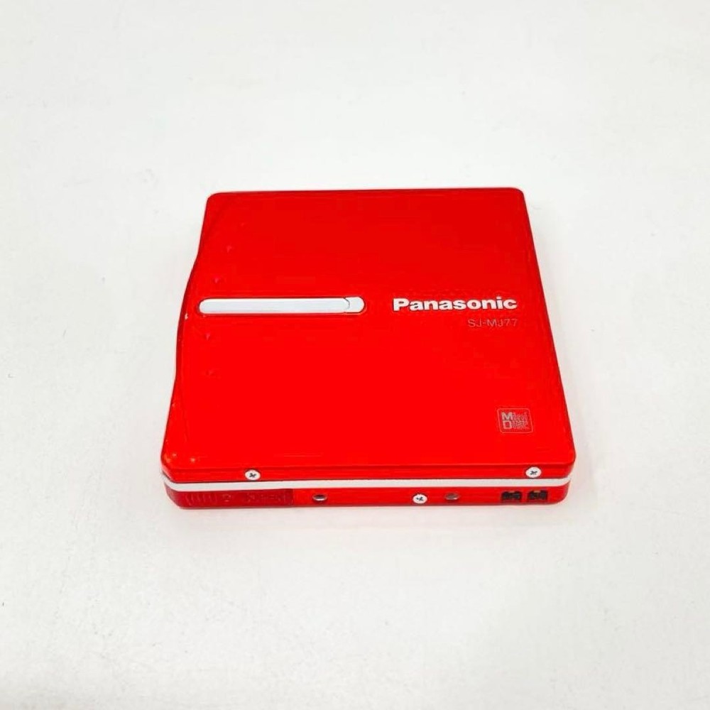 Panasonic Portable MD Player SJ-MJ77 Red Operation confirmed