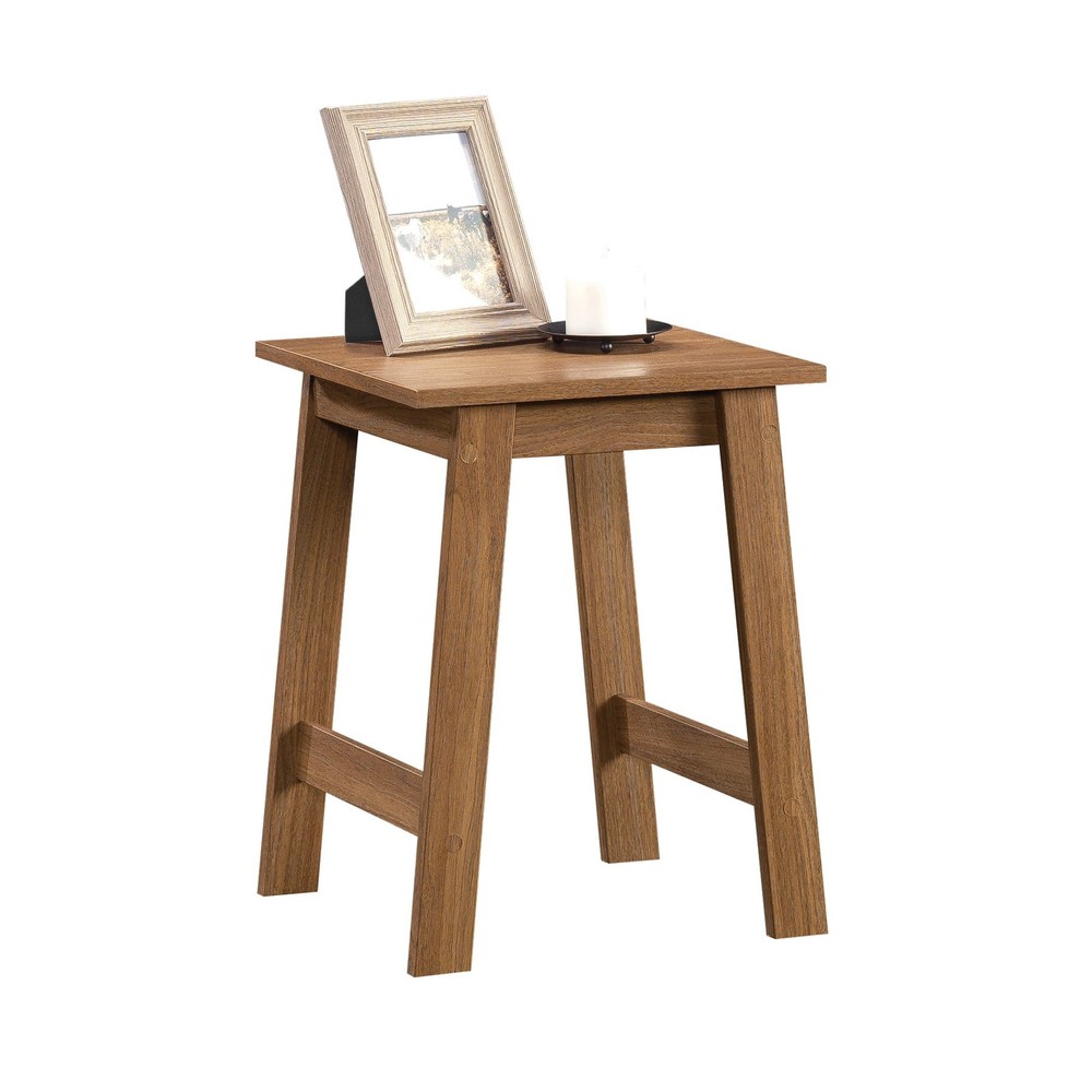 Mainstays Small Square Wood Side Table, Walnut Finish
