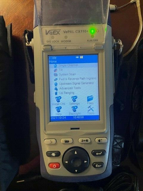 VeEx Vepal CX110+ Cable Tester Test Meter, Analyzer, CATV, MODEM, Network Signal