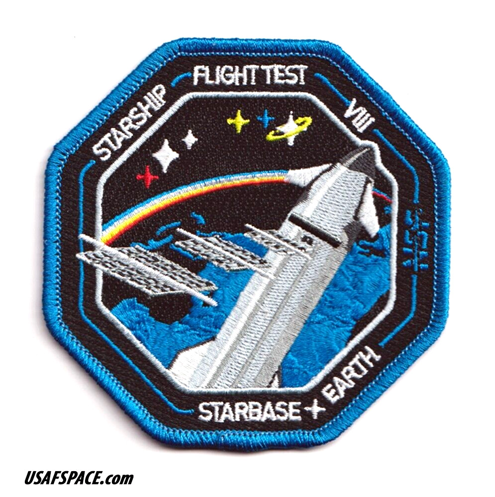 Authentic STARSHIP FLIGHT TEST 8- SPACEX -STARBASE, EARTH Launch PATCH