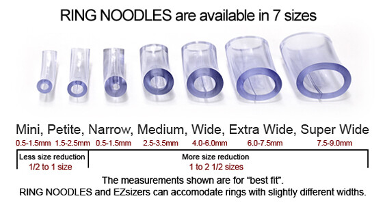 The Original RING NOODLE by PGC Inc - Ring Guard / Ring Size Reducer