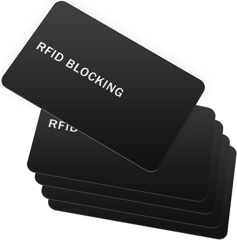 RFID Blocking Cards – 5 Pack, Contactless Credit & ID Card Protector for Wallets