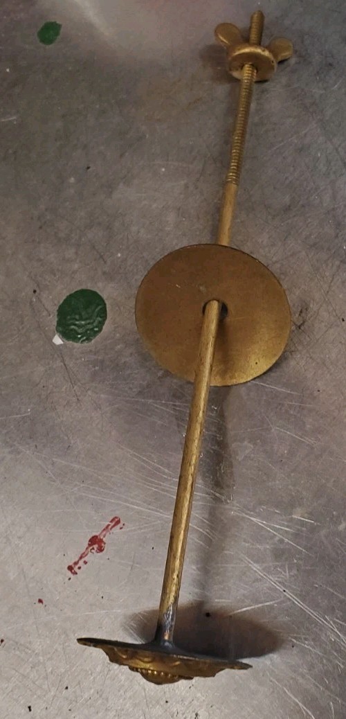 US 1881 - 1902 ORIGINAL SHAKO DRESS HELMET PLUME PIN HOLDS PLUME TO HELMET