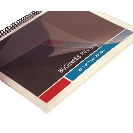 Sircle Ccs-10-Sq Binding Covers, Plastic, Clear, Pk100
