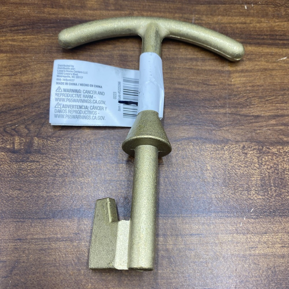 Project Source Brass Water Meter Box Lid Key