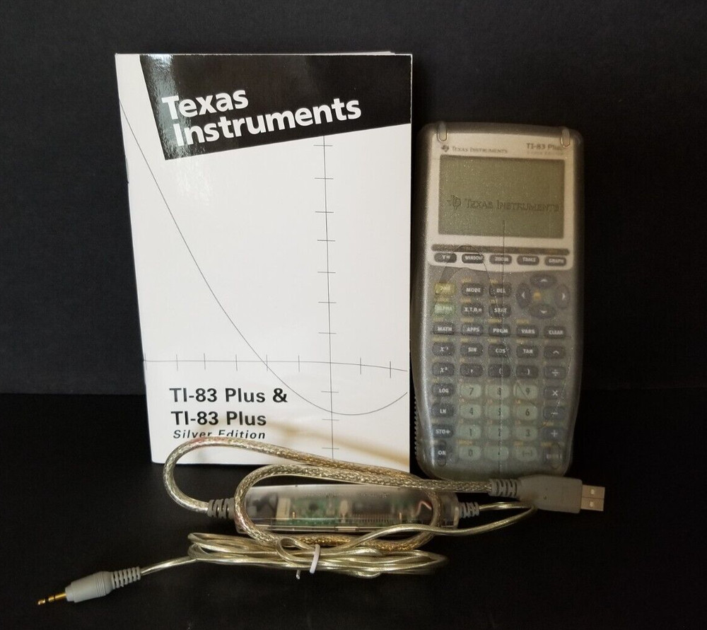 Texas Instruments TI-83 Plus Silver Edition Graphing Calculator Tested Working