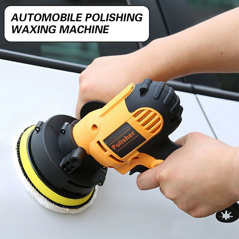 Car Polisher Buffer Sander Polishing Machine Kit Waxing Tool 5" Buffing Pad Set