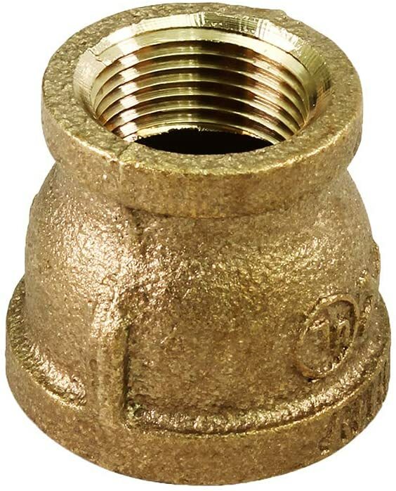 Brass Reducing Coupling with Female NPT Threaded Ends Lead Free 2 1/2" x 1"