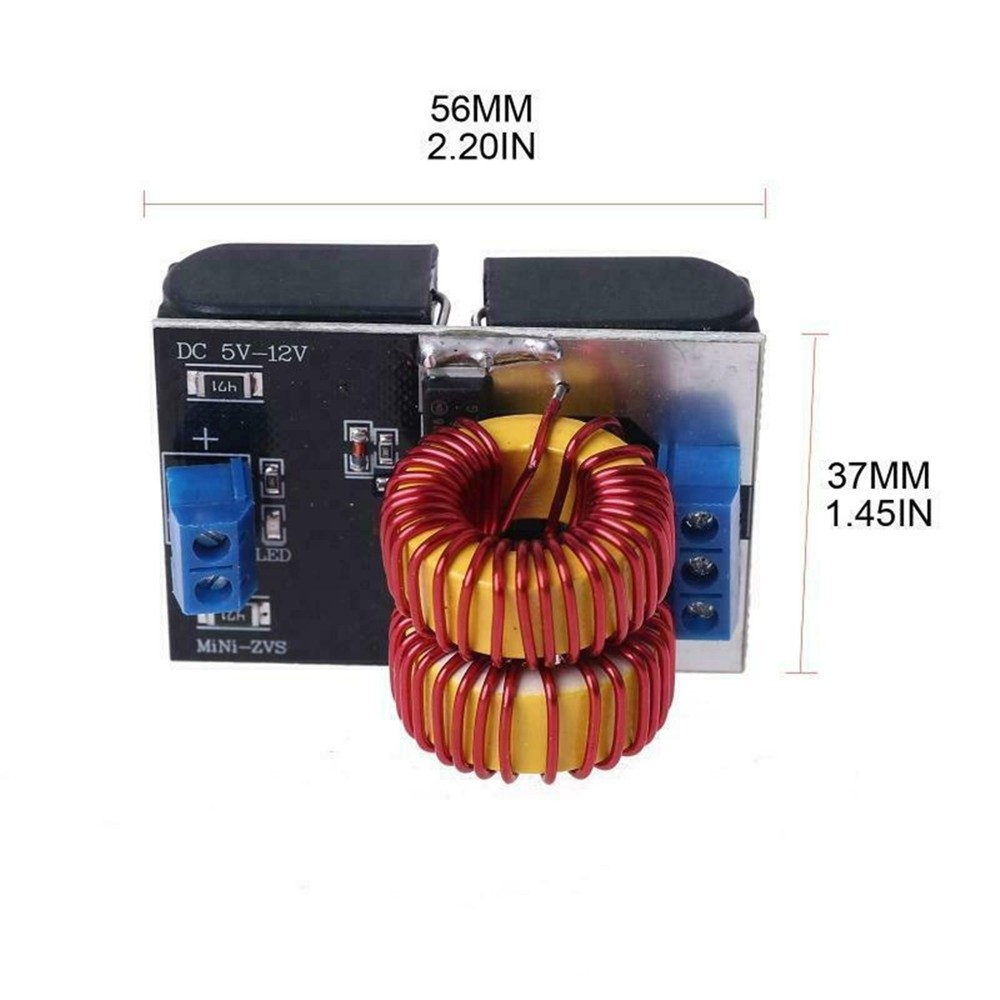 120W Mini ZVS Heating Machine DC 5-12.0V Input Voltage Induction Heater Module W