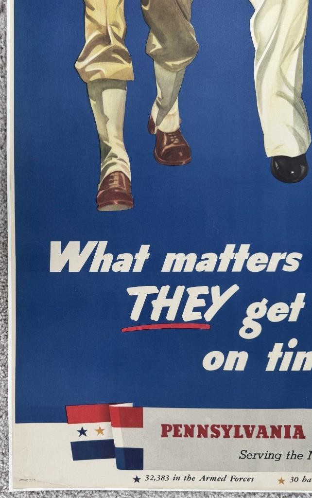 Pennsylvania RR "What matters most is that THEY get through on time" - Original