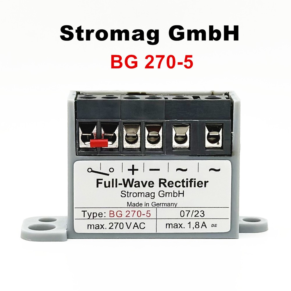 Stromag GmbH Type: BG 270-5 max.270VAC 1,8A Full-Wave rectifier module