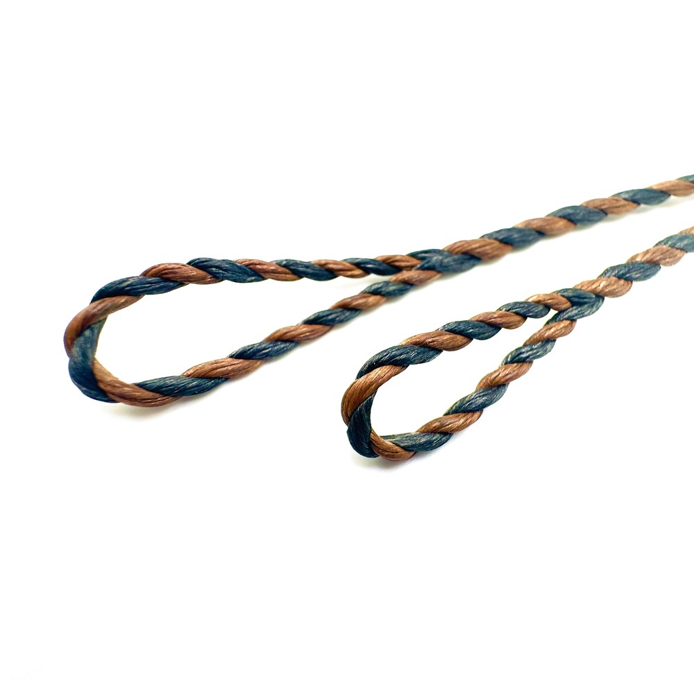 Longbow Flemish Archery Bowstring - FF - Traditional Bowstrings Black and Brown