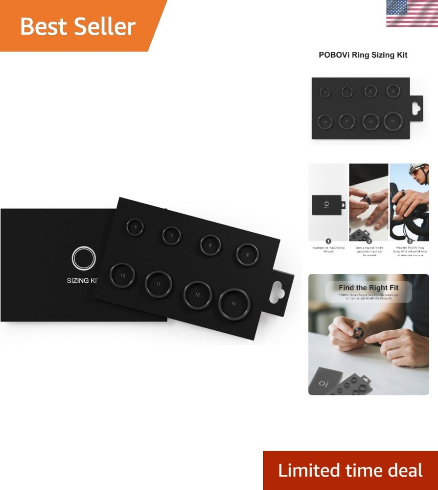 Essential Ring Sizing Kit - 8 Samples for Perfect Fit Before Smart Ring Purchase