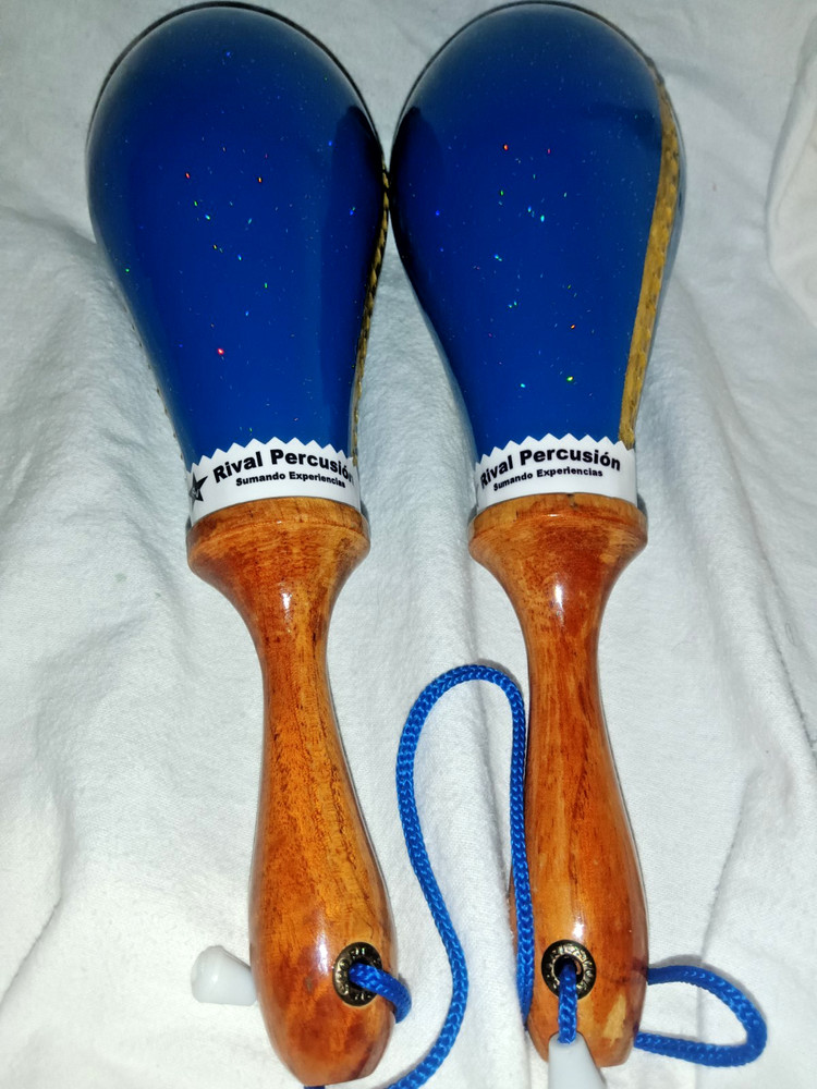 Salsa Maracas -- Blue -- Rival Percussion Sumando Experiencias