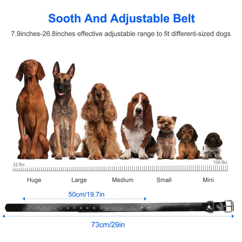 Waterproof Dog Shock Collar Receiver Bark Shock Collar Accessories Adjustable