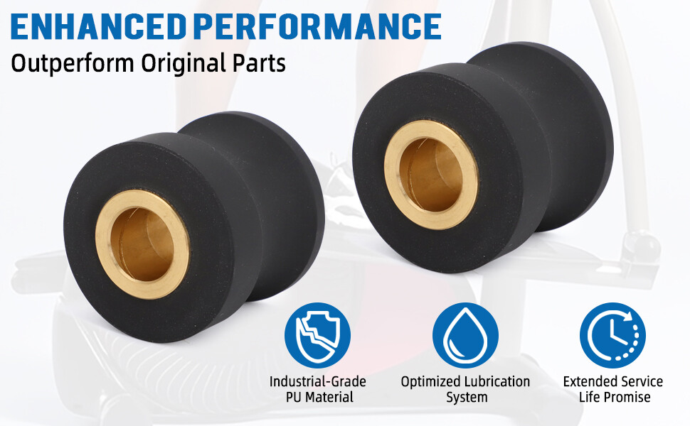 For Eclipse 1100HR/A Elliptical Exercise Machine 1100hr Parts Roller Wheels 44mm