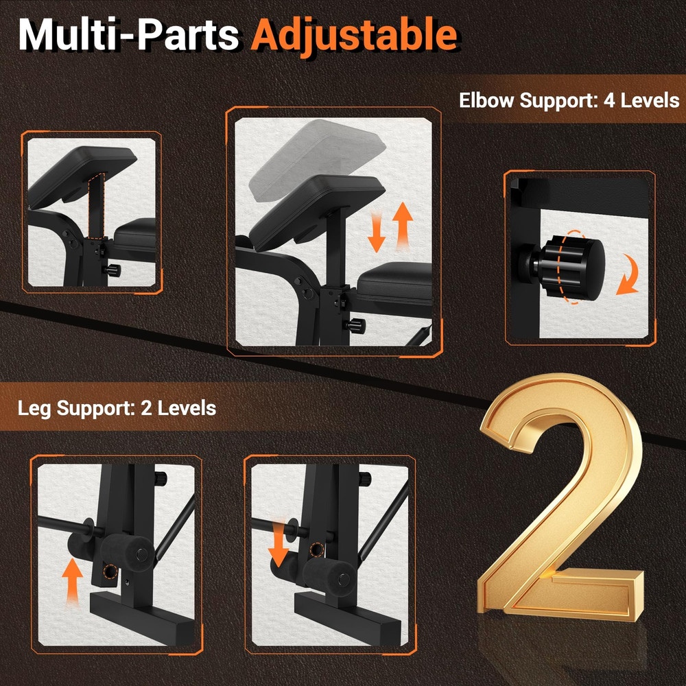 Foldable Adjustable Workout Bench All-in-One Versatile for Home Gym Use