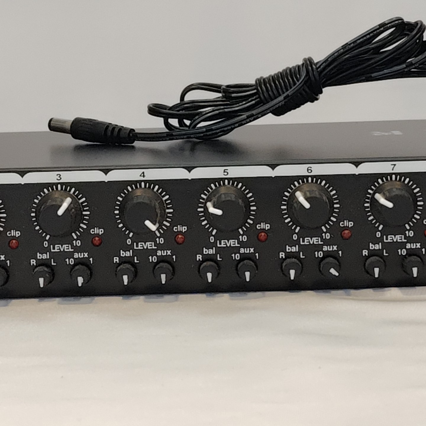 Rolls RM219 Stereo Mic Line Mixer 10 Port Includes Power Adapter Works