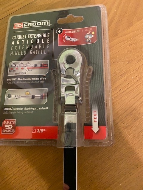 Facom 3/8 Extendable Hinged Ratchet