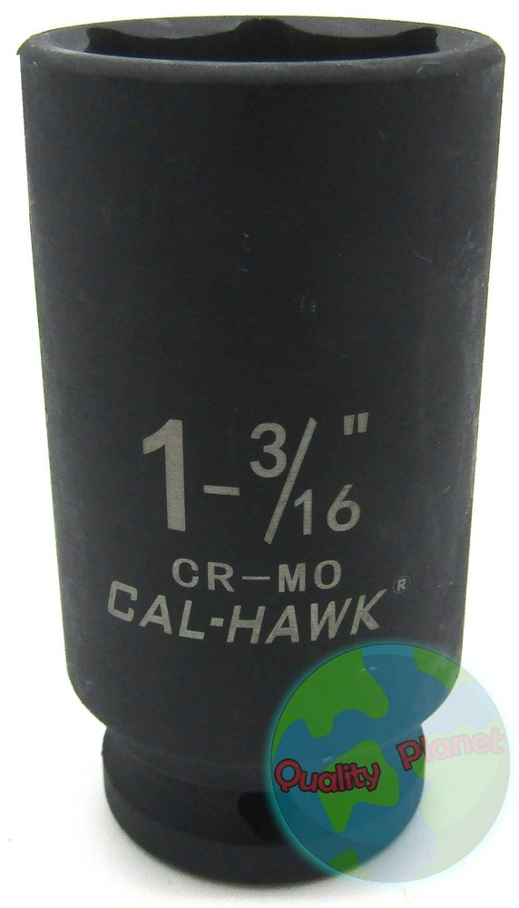 1/2" Drive X 1-3/16" DEEP IMPACT SOCKET 6 POINT CR-MO