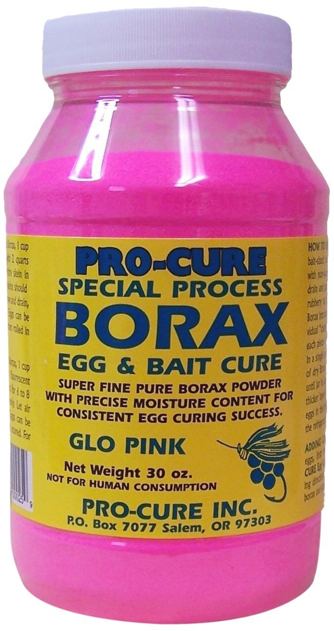Pro-Cure Borax Egg and Bait Cure Powder, 30 Ounce, Glo Pink