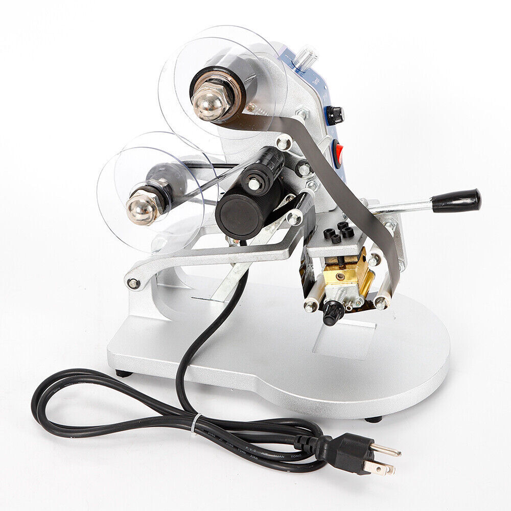 Manual Hot Stamp Printer DY-8 Ribbon Coding Hot Foil Stamping Date Code Machine