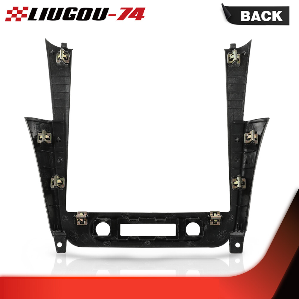 Fit For 08-12 Chevy Malibu Center Radio Dash Bezel Trim Panel Silver Black