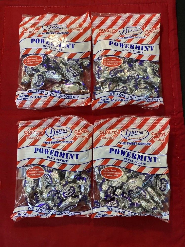 (4 Pack) Diana Power Mints - 3.25oz