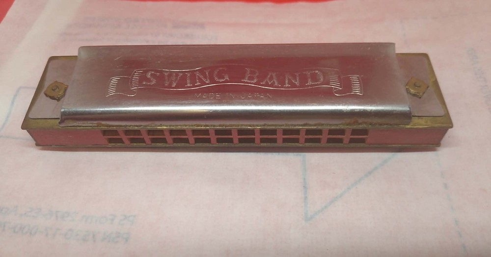Vintage Swing Band Harmonica, Made in Japan