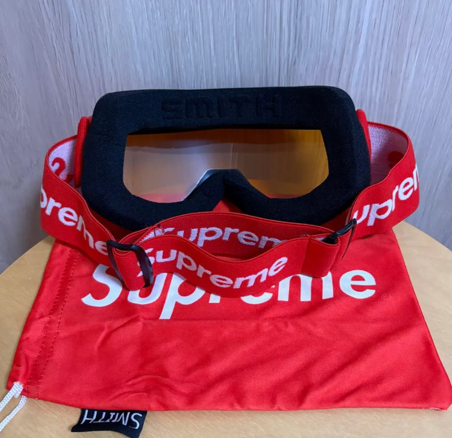 Supreme x Smith Snow Goggles Red FW15 Limited Edition Ski Snowboard New 2026