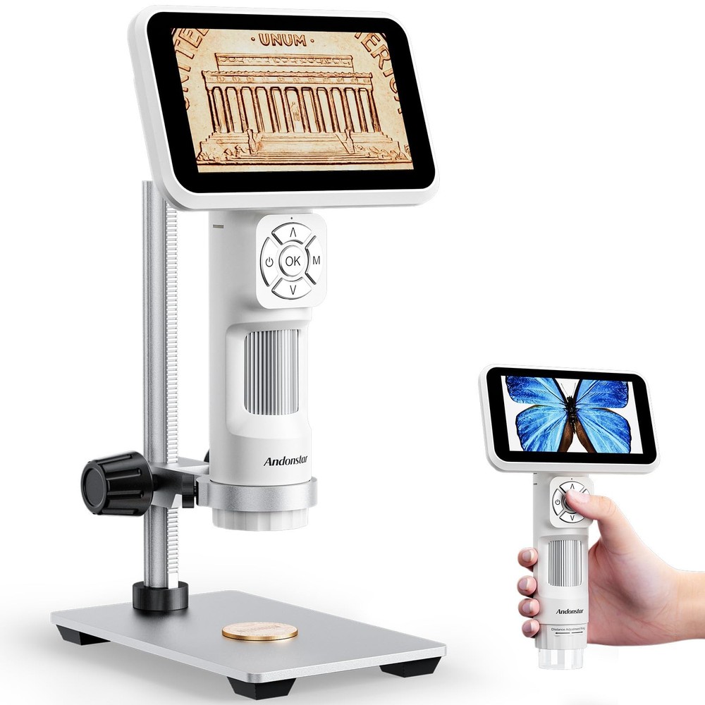 Digital Microscope, 5" 1080P Coin Microscope Camera for Error Coin with 7.3" ...