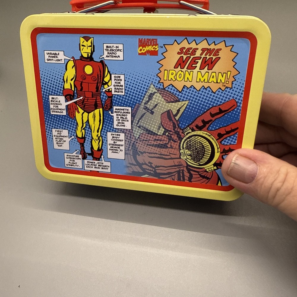 Iron Man replica mini tin lunchbox