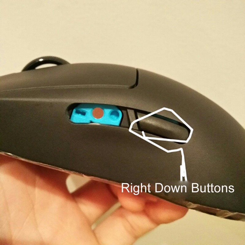 Left/Right/Up/Down Mouse Side Button Key for Logitech G Pro Wireless Mouse