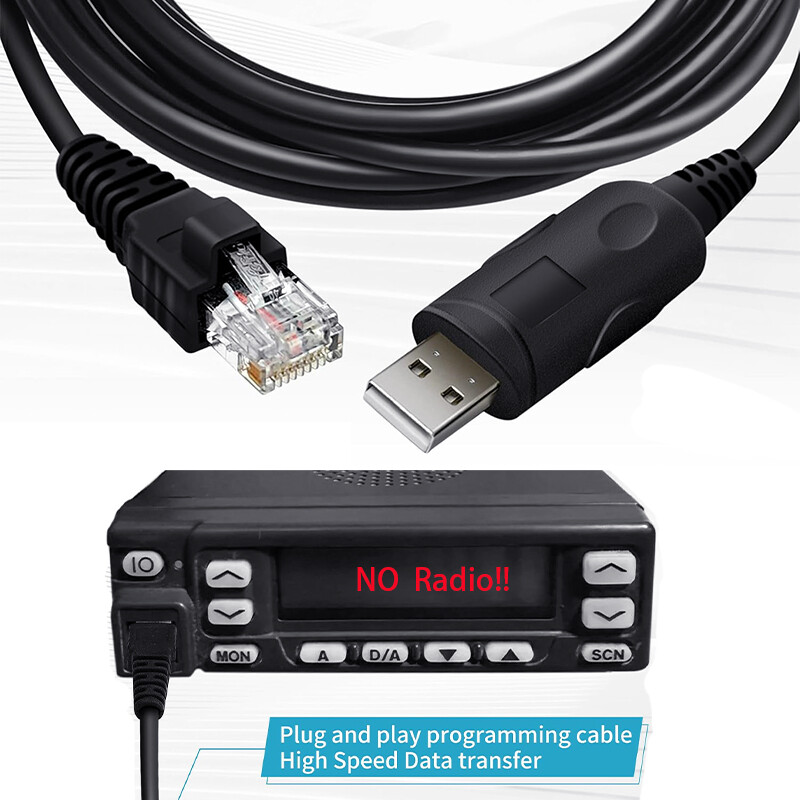USB Programming Cable For Kenwood TK-7102H TK-7102K TK-7102M TK-8102H Radio