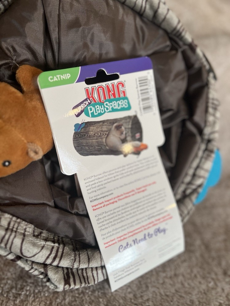 Kong Burrow PlaySpaces Cat Burrow And Toy