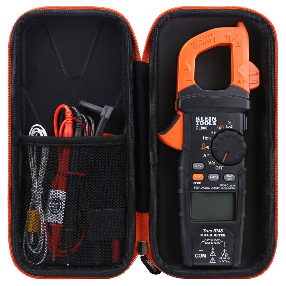 Premium Hard Case for Klein Tools CL800 Digital Clamp Meter Storage (Case Only)