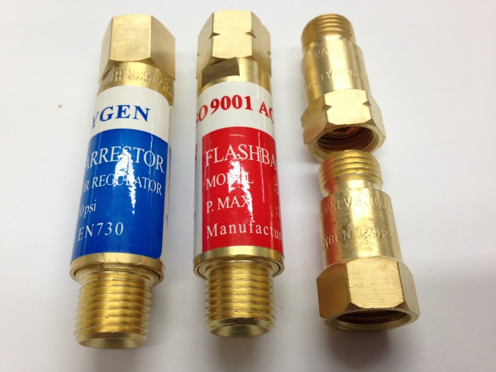 OXYGEN/ACETYLENE/PROPANE FLASHBACK ARRESTOR/CHECK VALVE SET-TORCH WELDING 288
