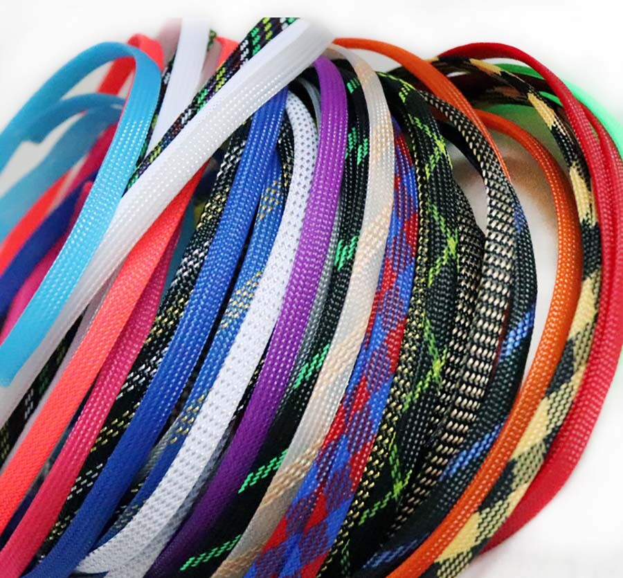 Various Sizes/Colors Braided Cable Sleeving Expandable Sheathing Cable Harness