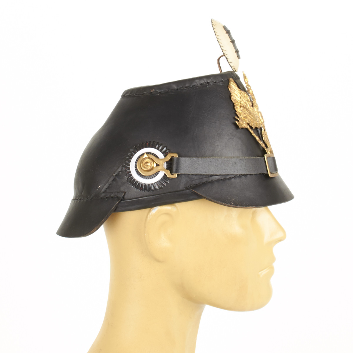 Prussian Jager Enlisted Shako Leather Helmet