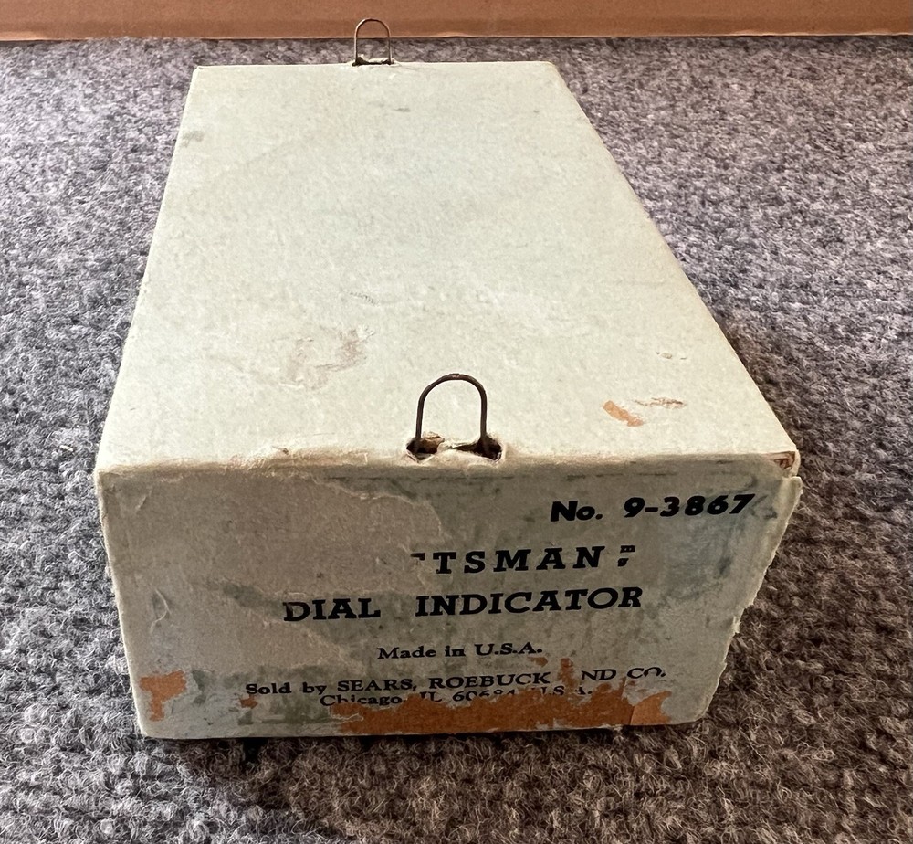 Craftsman VTG Dial Indicator No. 9-3867 NOS w/Box & Instructions Untested