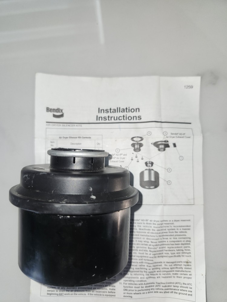 Bendix- Air dryer silencer Kit
