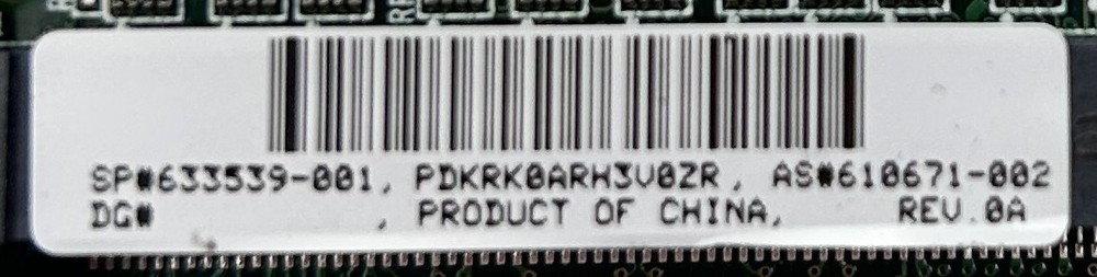 HP 633539-001 Smart Array P421 Controller (No Cache)
