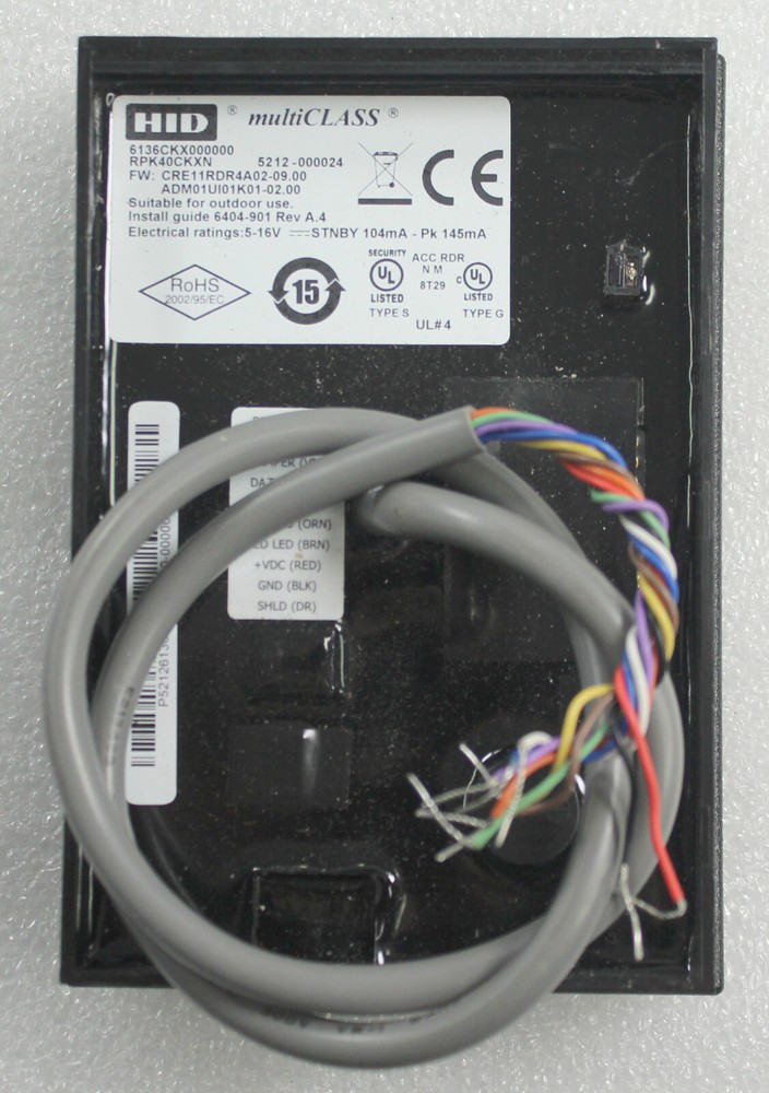 HID multiCLASS Wall Switch Smart Card Reader 6136CKX000000 - No Mounting