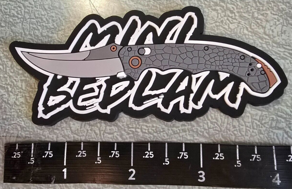 Benchmade Knife Knives Mini Bedlam PVC Hook Loop Rubber Tactical Morale Patch