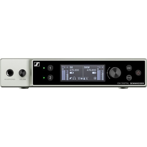 Sennheiser EW-DX EM 2 Two-Channel Digital Rackmount Receiver Q1-9: 470 to 550 Mh