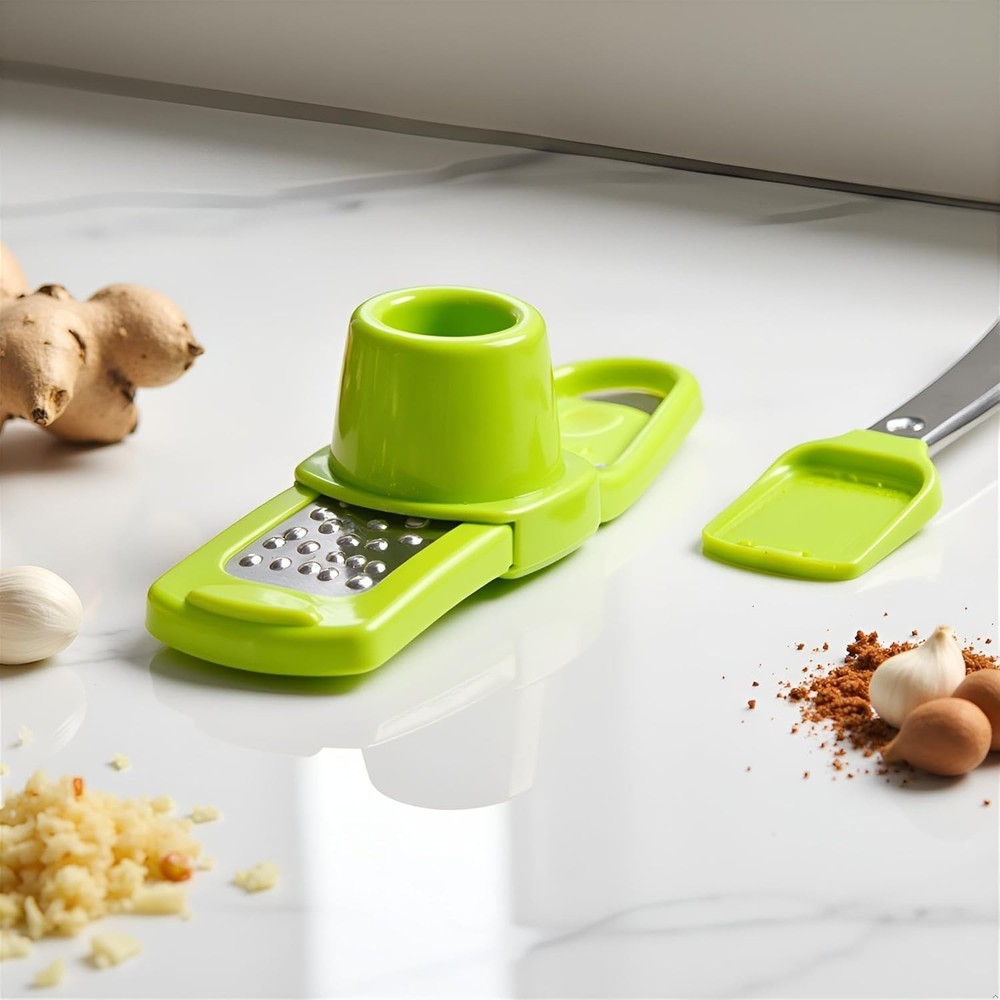 Green Multifunction Ginger Grater Tool Mini Grater Nutmeg Grinder Garlic, Kitche