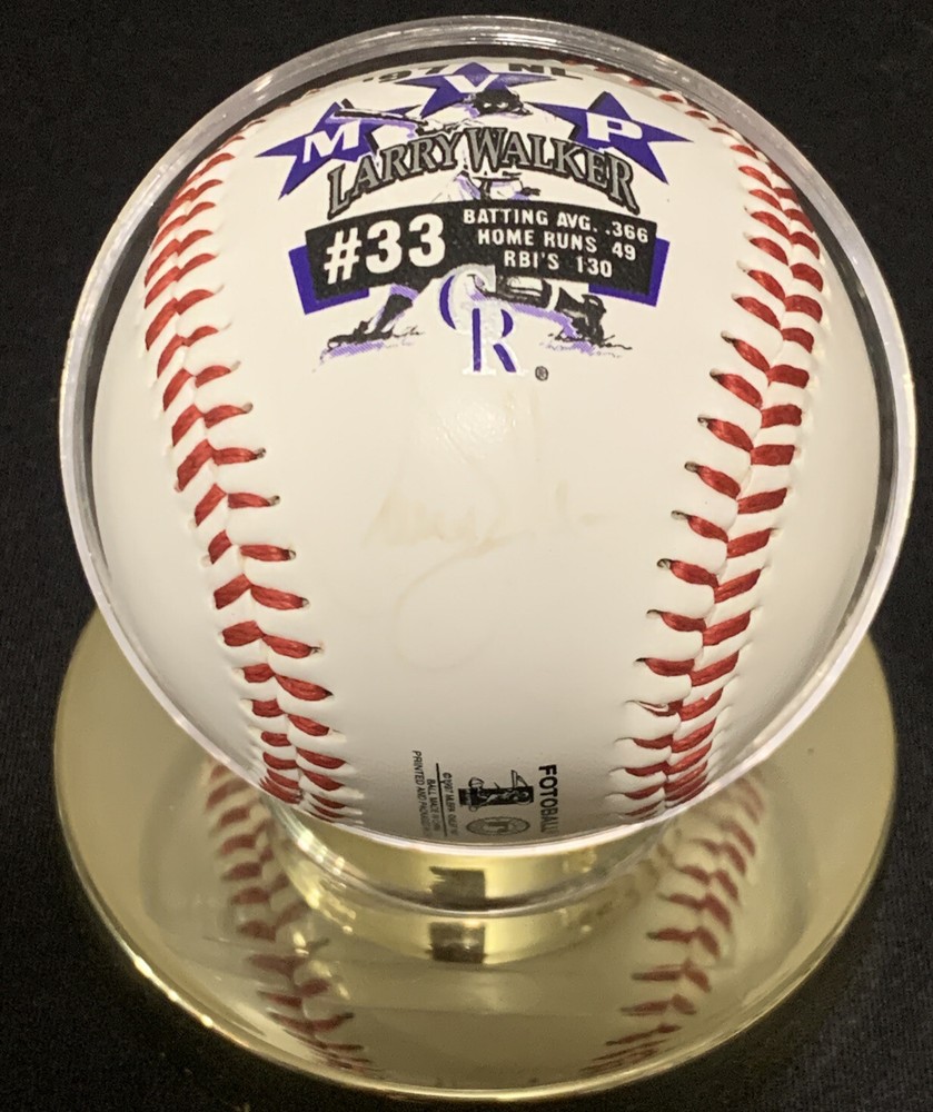Larry Walker ‘97 MVP Signed Baseball