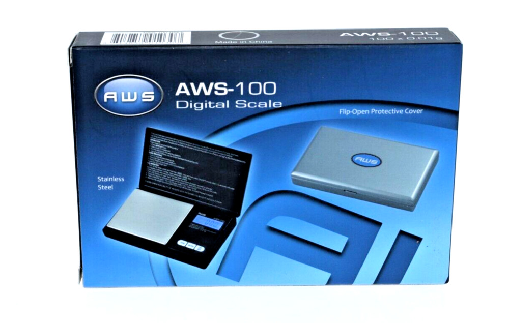AWS-100 DIGITAL SCALE-100 x 0.01G- COLOR-BLACK